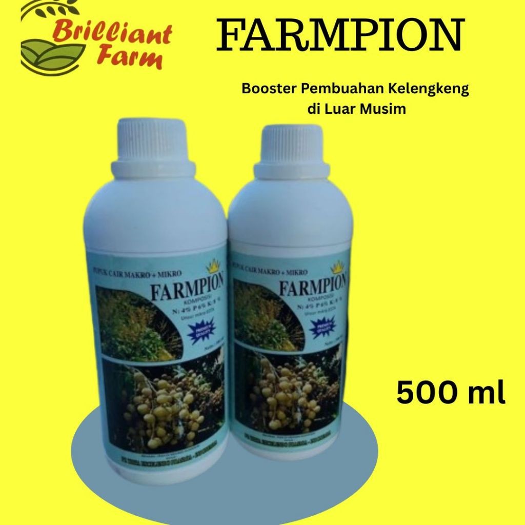 Pupuk Booster kelengkeng Farmpion 500 ml..perangsang buah kelengkeng di luar musim #PTS