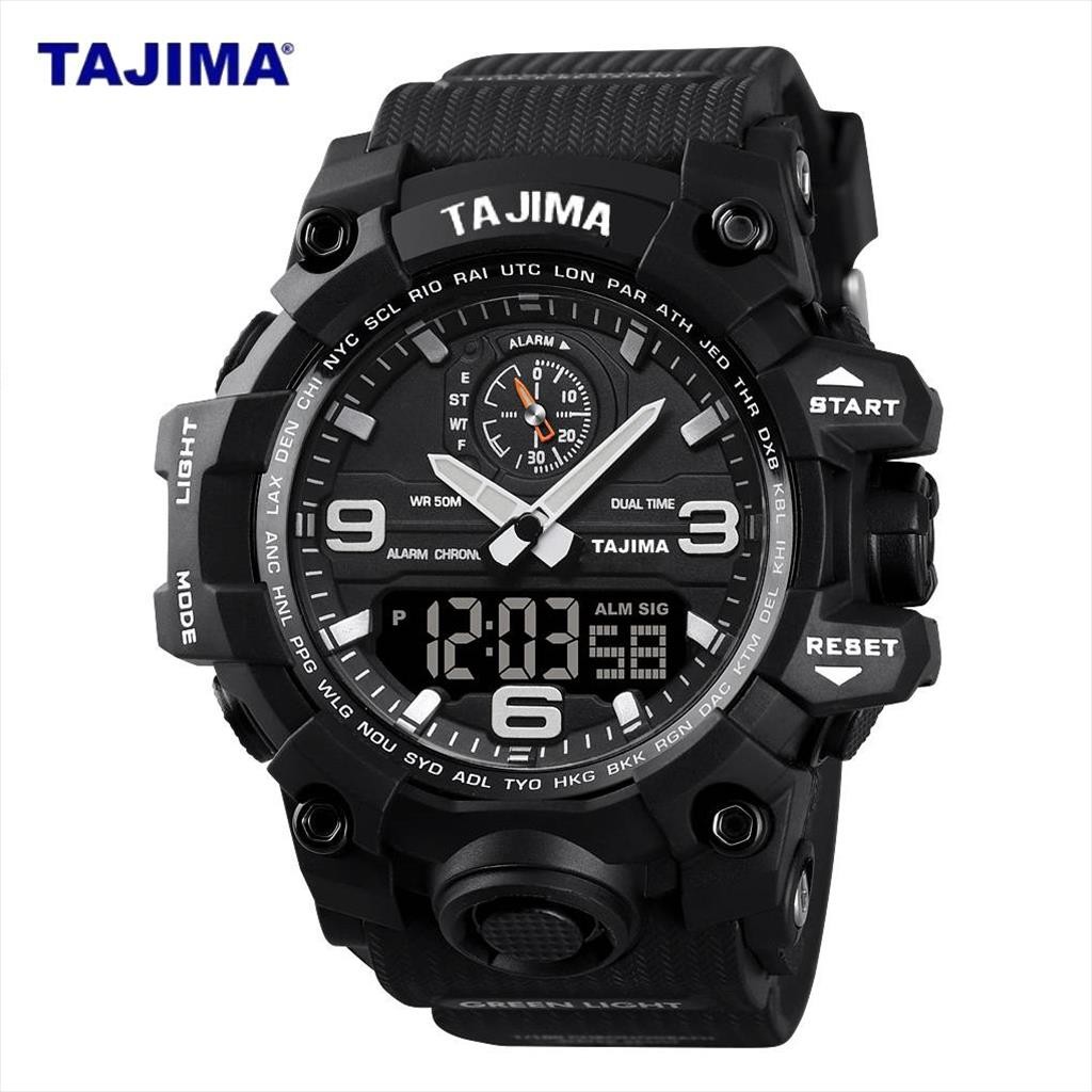 Jam Tangan Analog Digital Pria Tajima 9524 Water Resist Original (TAJIMA.ID)