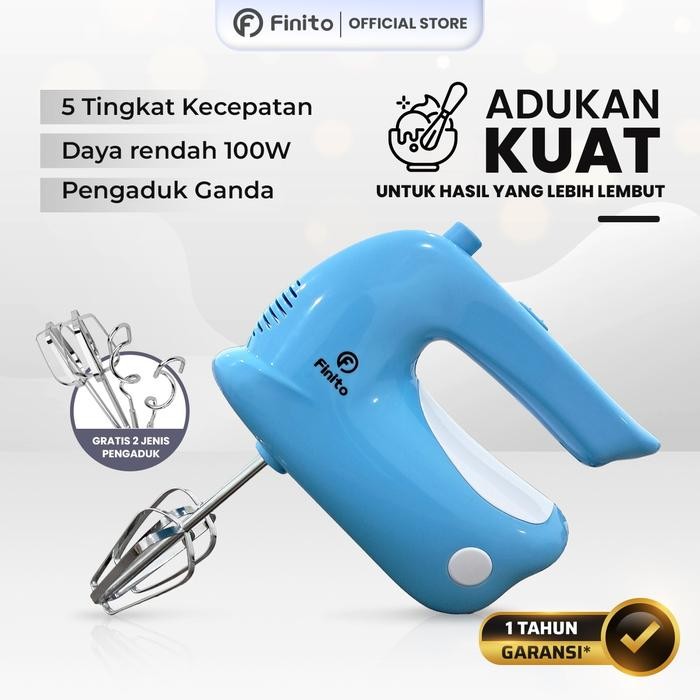 

Hand Mixer Tangan Genggam Pengaduk Pengocok Adonan Telur 5 Kecepatan - Default