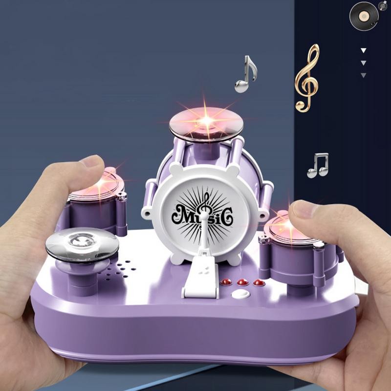 Electric Mini Drum Desktop Drum Set Finger Drum Set Electronic Finger Drums Mini Drum Set For Desk D