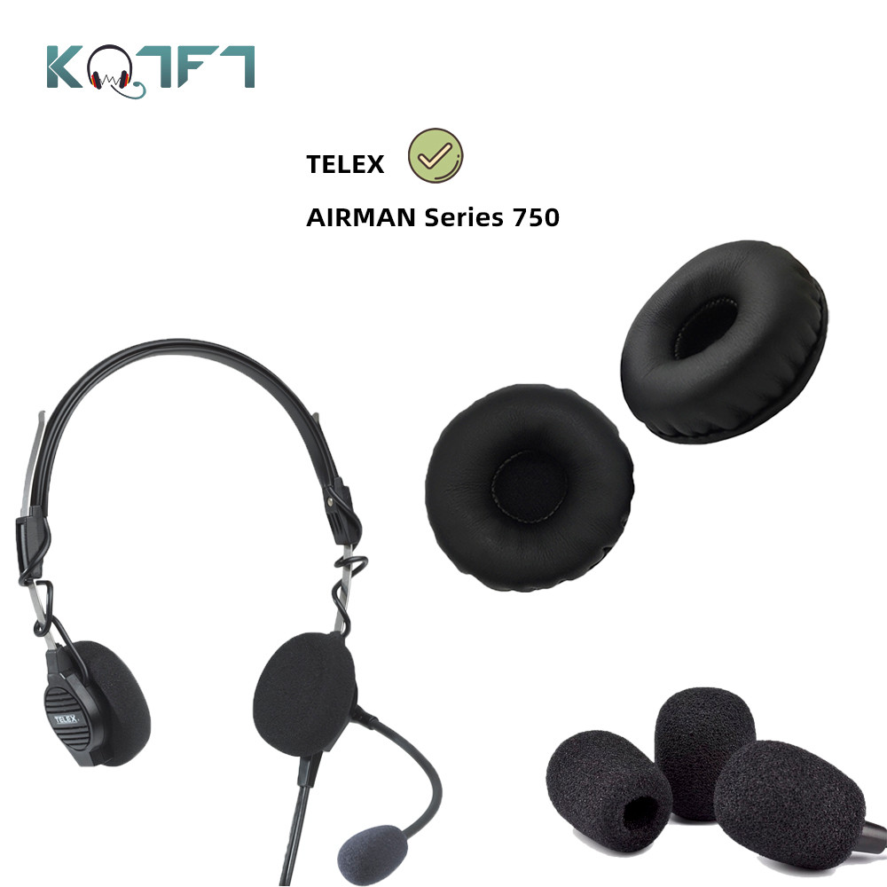 KQTFT 1 Set von Ersatz Ohrpolster für TELEX AIRMAN Serie 750 Aviation Headset Ohrpolster Ohrenschütz