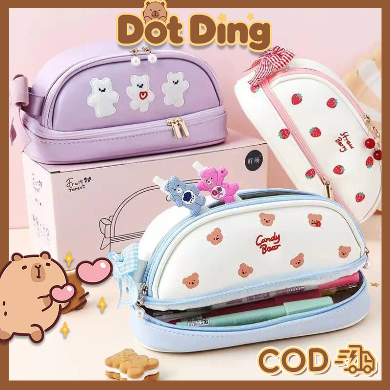 

New [DOTDING]Tempat Pensil Kawaii Kapasitas Besar Kotak Pensil Lucu Untuk Sekolah & Kantor Hadiah Perlengkapan Sekolah Anak Yang ImutPremium