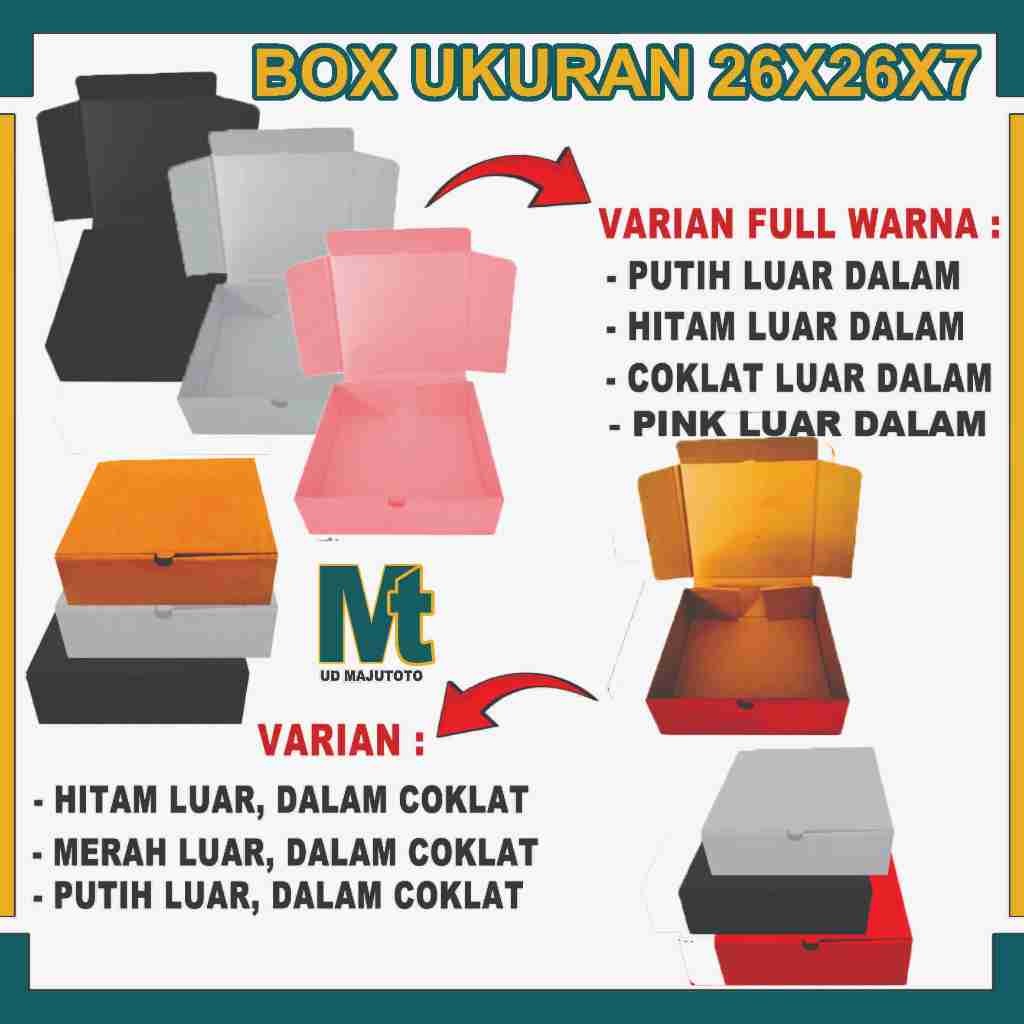 

Box 26x26x7 cm / Box Lipat Depan / Box Hampers / Box Baju / Box Hijab