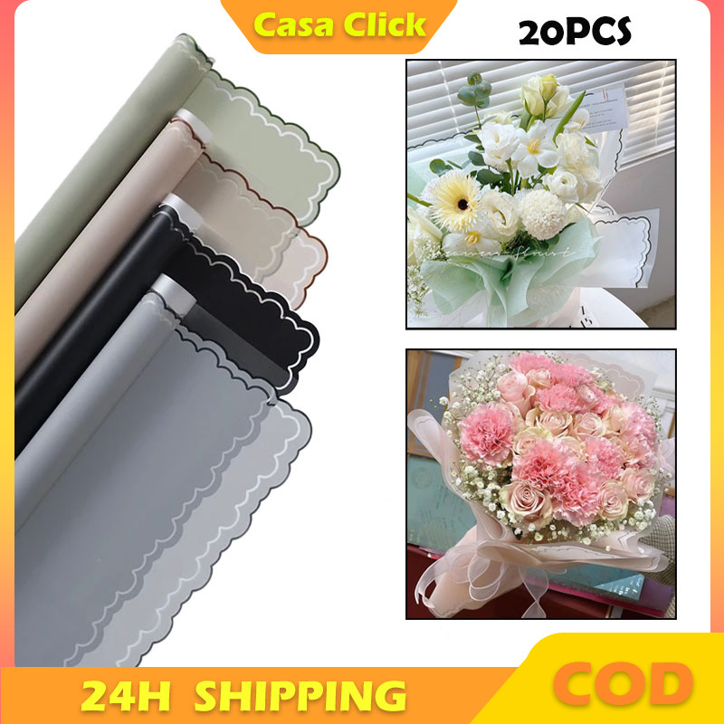 

Flower Wrapping Paper Varian List Cloud Awan FrameTransparan Kertas Buket List Awan Berwarna