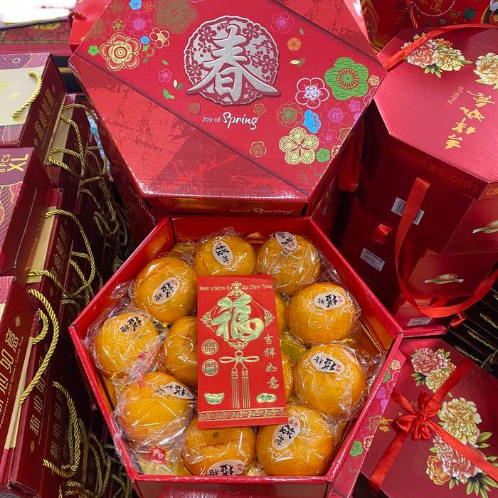 

Promo hampers imlek jeruk ponkam taiwan segi 6 | Buah jeruk ponkam manis gift box segi 6 isi 12s