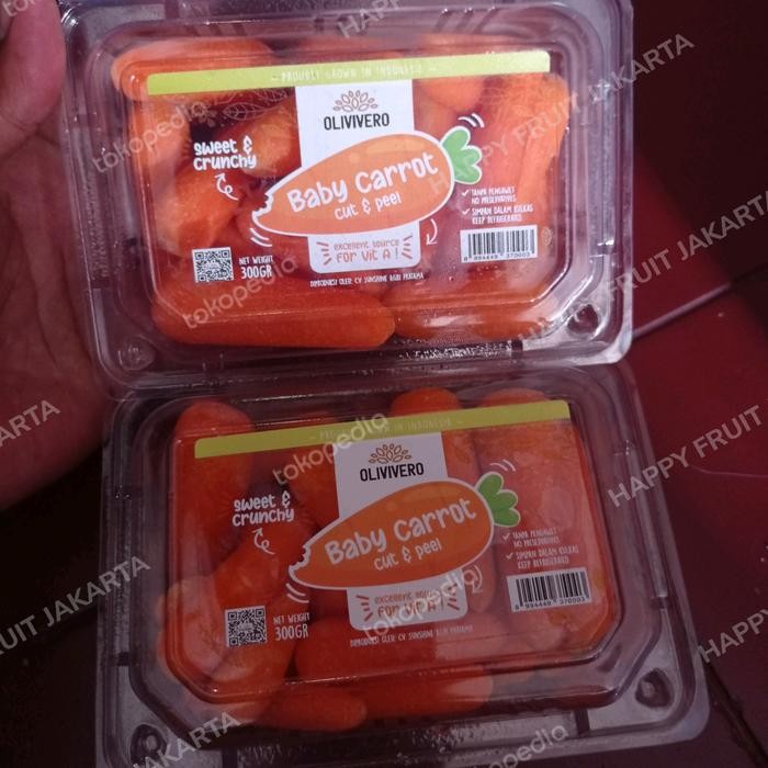 

Wortel baby carrot sweet & crunchy 300 gr / pack