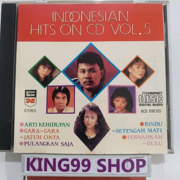 CD INDONESIAN HITS ON CD VOL.5. hetty koes endang desy ratnasari yuni shara krisdayanti ade putra en