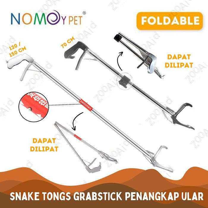 SNAKE TONGS NOMOY HOOK TONGKAT JEPIT ALAT PENJEPIT PENANGKAP STIK ULAR - NFF29, 70cm