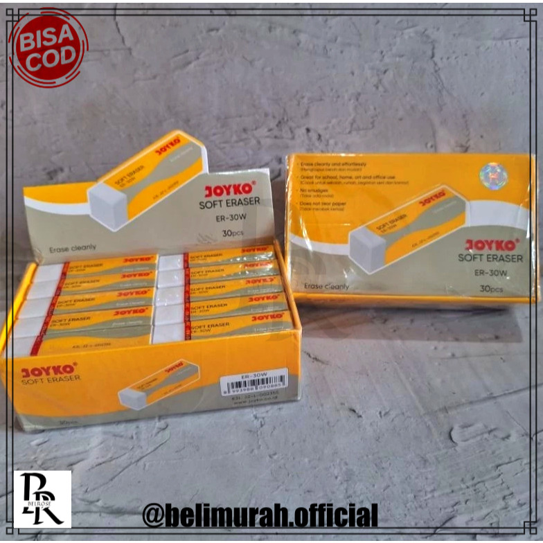 

[1BOX=30PCS] GROSIR PENGHAPUS STIP HAPUSAN JOYKO Eraser B30 Penghapus Besar