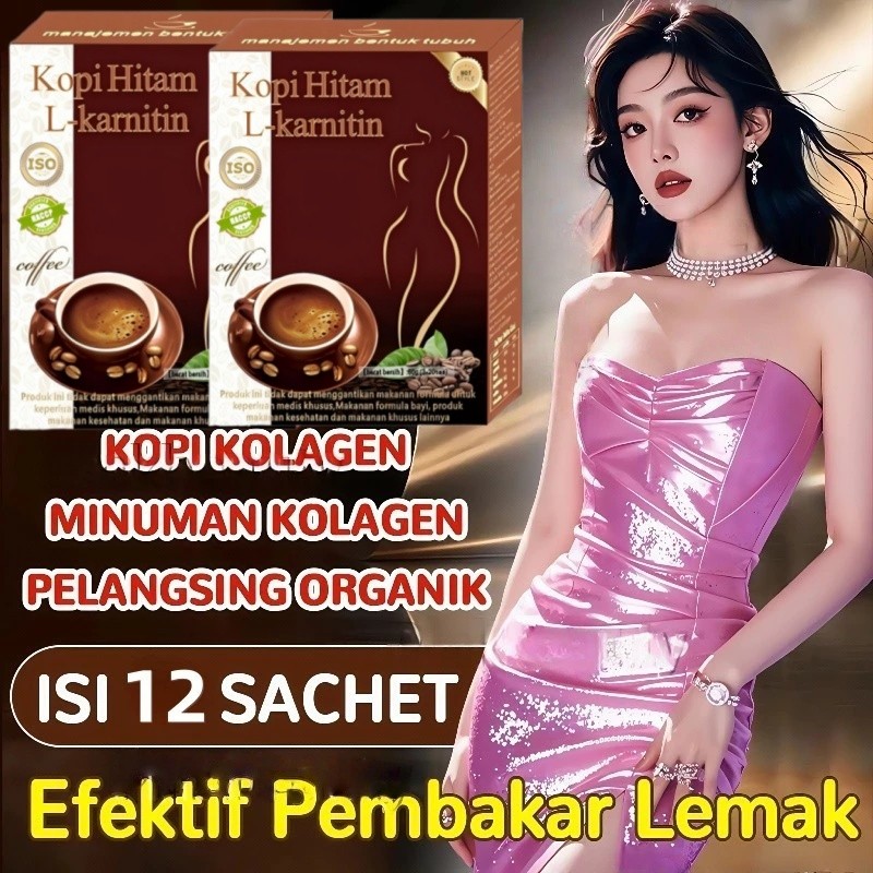 

[ ISI 20 SACHET] Collagen Coffee Kopi Diet Korea Kopi Hitam Kopi Pelangsing Penurun Berat Badan Kopi Pembakar Lemak Instant coffee Slimming Weight Loss Diet Coffee Collagen Drink With Glutathione minuman pelangsing badan