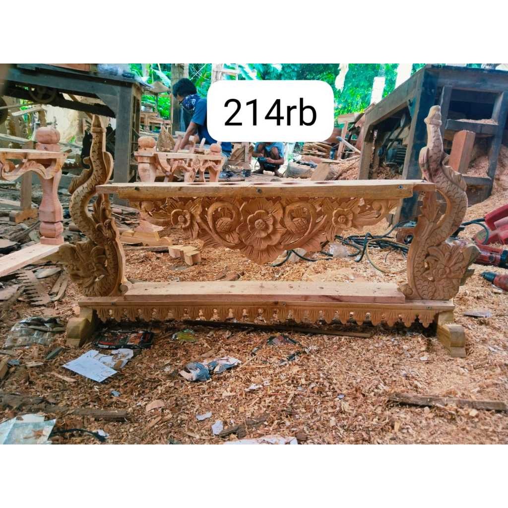 jagrak pusaka keris isi 5 ukiran naga kembar mentahan