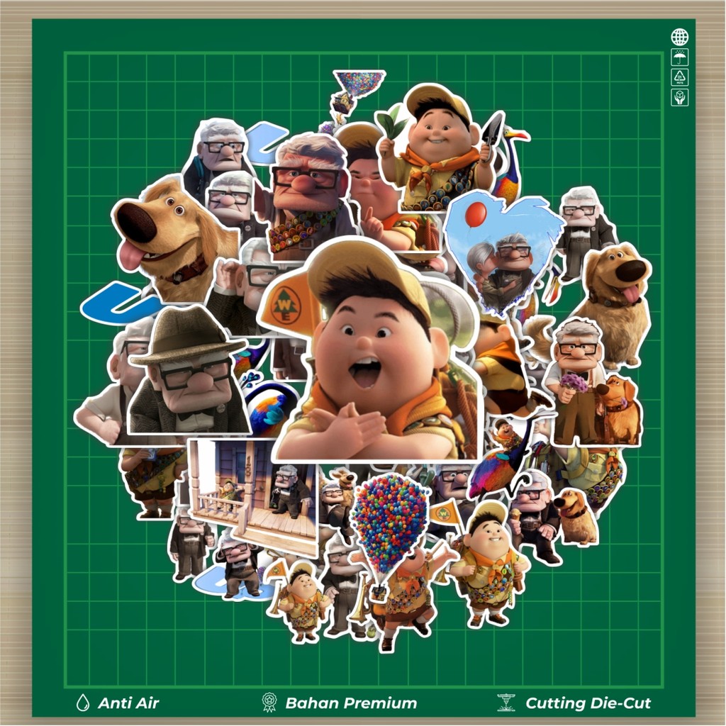 

HOT 50 PCS STIKER Stiker Kartun Up Stiker Fashion Cars Decal Dingin Kartu Album Custom Vinyl Anti Air- Sticker Aesthetic Buku Journal Koper Casing HP Tablet Laptop Helm Motor Botol Minum