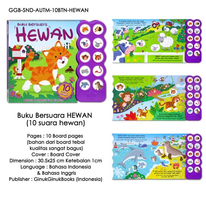 

Sale Buku Bersuara HEWAN (10 Tombol Suara Hewan - Cerita Dalam 2 Bahasa: Bahasa Indonesia dan Inggris) buku bayi 0 sampai 6 bulan - Buku Bersuara Hewan Tbk