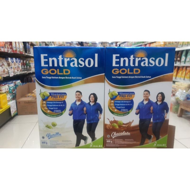 

Entrasol Gold 560gr Susu Tinggi Kalsium ED. Jul 2026