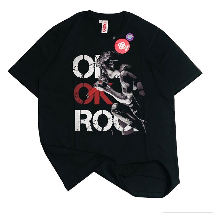 (COD) Ossu Official Kaos "One Ok Rock Taka" Reguler T-Shirt - BLACK, M