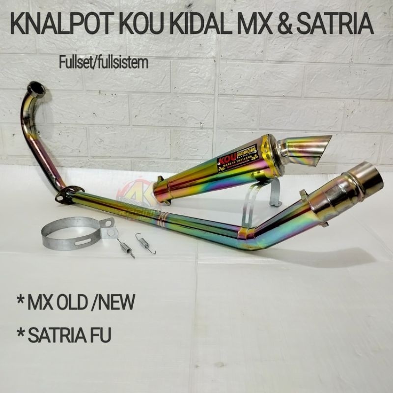 Knalpot Racing KOU MAHACHAI RAINBOW KIDAL PELANGI Satria FU Satria F MX old MX new 135 Knalpot Kidal