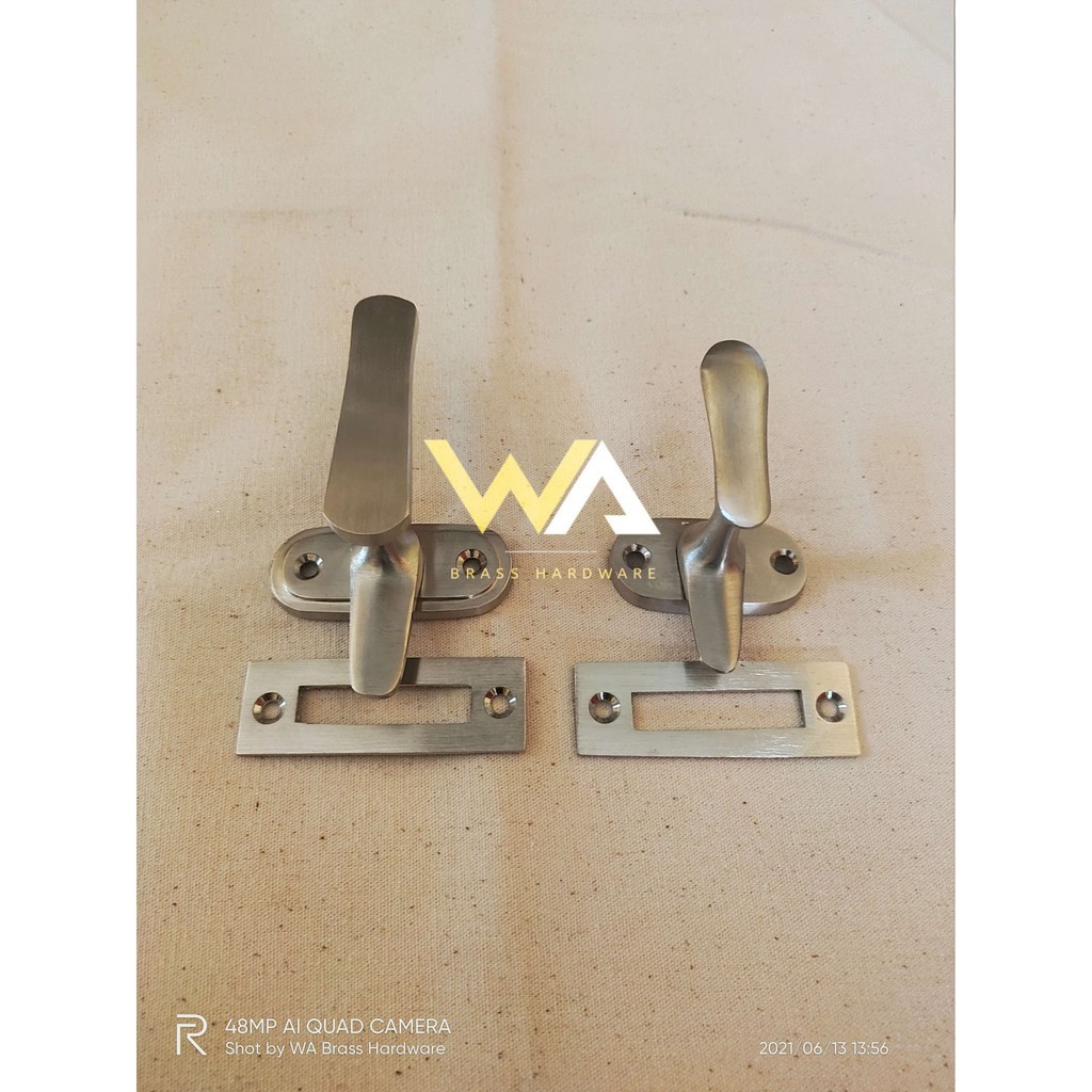 Grendel Jendela / Grendel Pintu / Rambuncis Grendel Slot Kunci Jendela Kuningan Satin