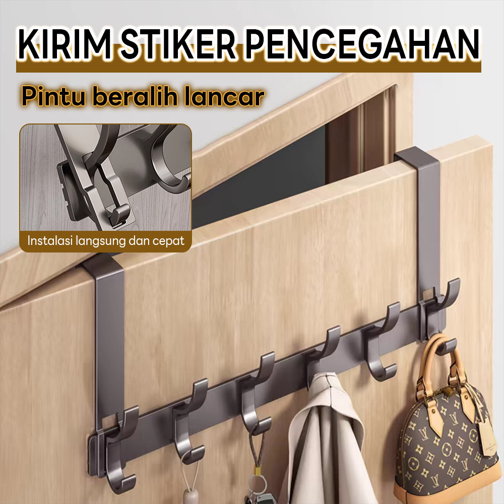 Kamar Tidur Kamar Mandi Baju Jaket Gantungan Serbaguna Pintu Baju