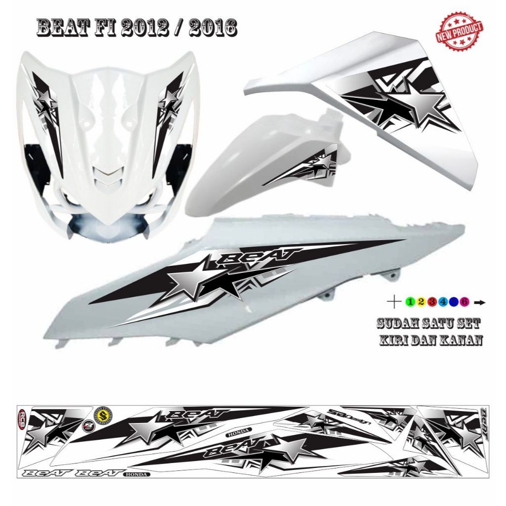 STIKER VARIASI BEAT FI / MOTIF STRIPING BEAT FI 2014 VARIASI KEREN