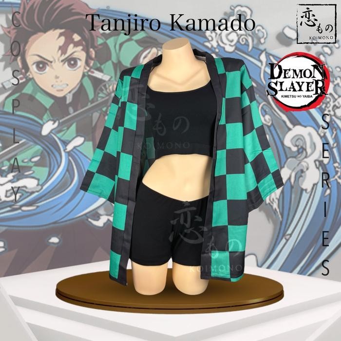 "S.LN.S" - DISKON KOIMONO Kostum Kimono Haori Outer Cardigan Jepang Cosplay Demon Slayer / Kimetsu n