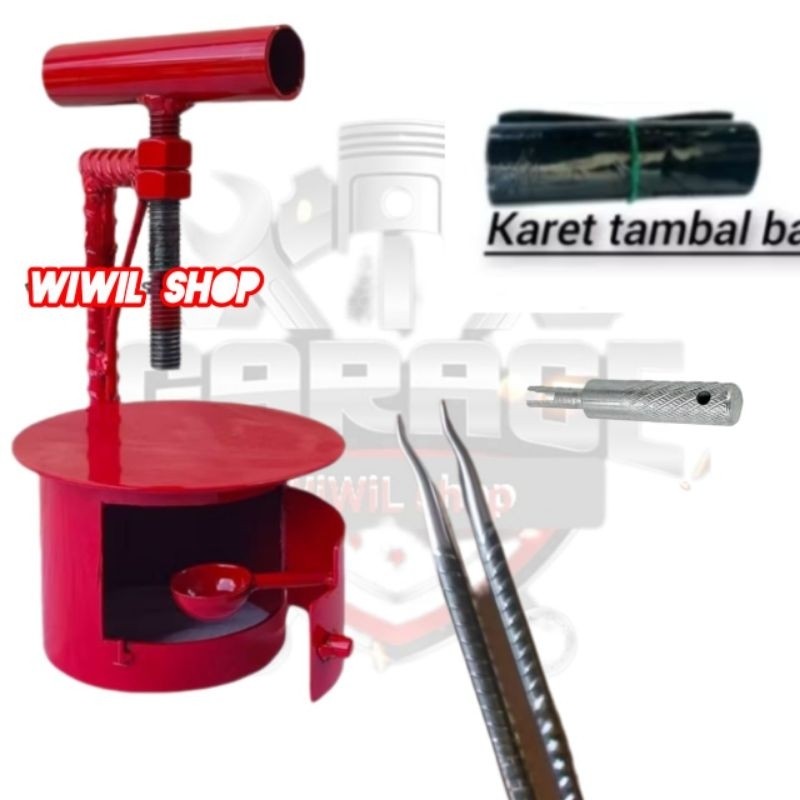 SEPAKET Hemat Alat Tambal Ban Bakar Tambal Ban Tubles dan Non tubles Cungkil ulir paling Murah