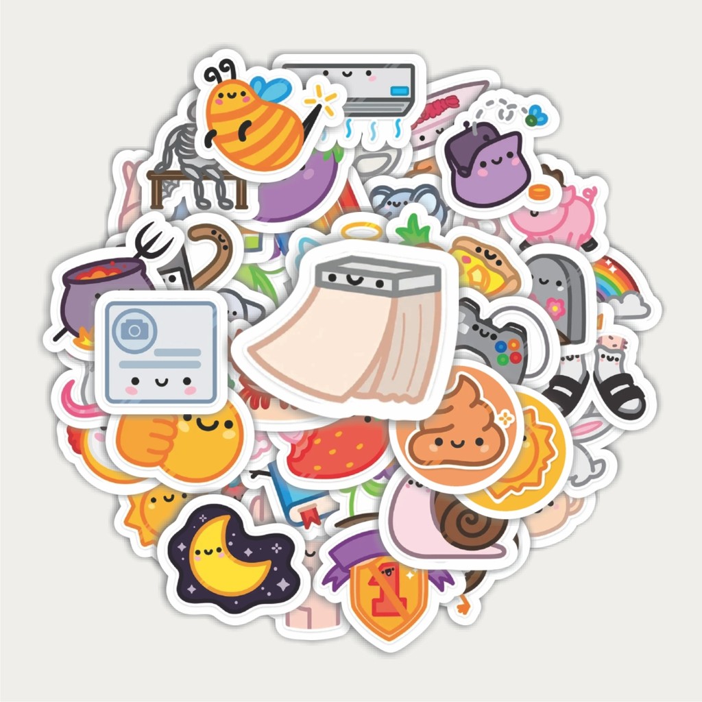 

Sticker Pack Stiker Funny Character Cute Icons | Sticker TUMBLR | Stiker LAPTOP KOPER HELM