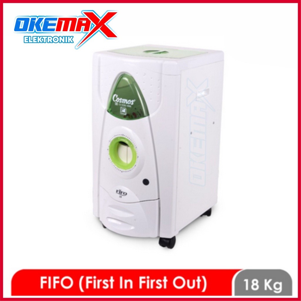 Cosmos Rice Box / Sarana Penyimpan Beras 18 Kg - 18-Fifo