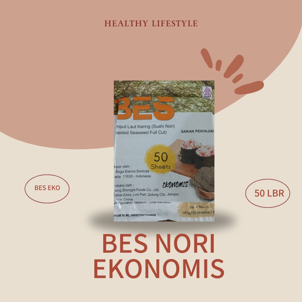 

Nori Sushi 50 Lembar "BES" Ekonomis Halal