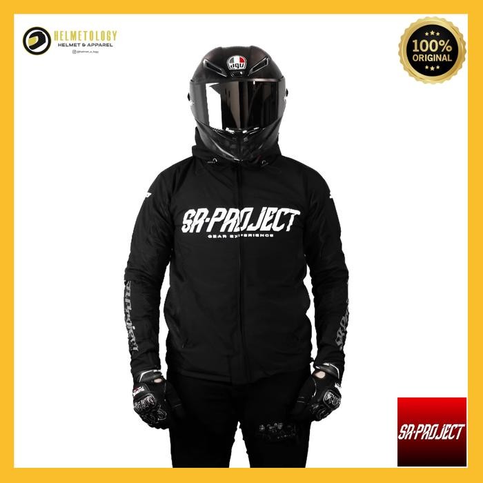 SR PROJECT Aero Tech Black Jaket Motor Harian Touring Original
