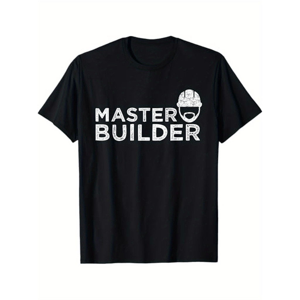 Kaos Pria Master Builder - Kado Ayah Tukang Bangunan Keren Ukuran S-XXXL