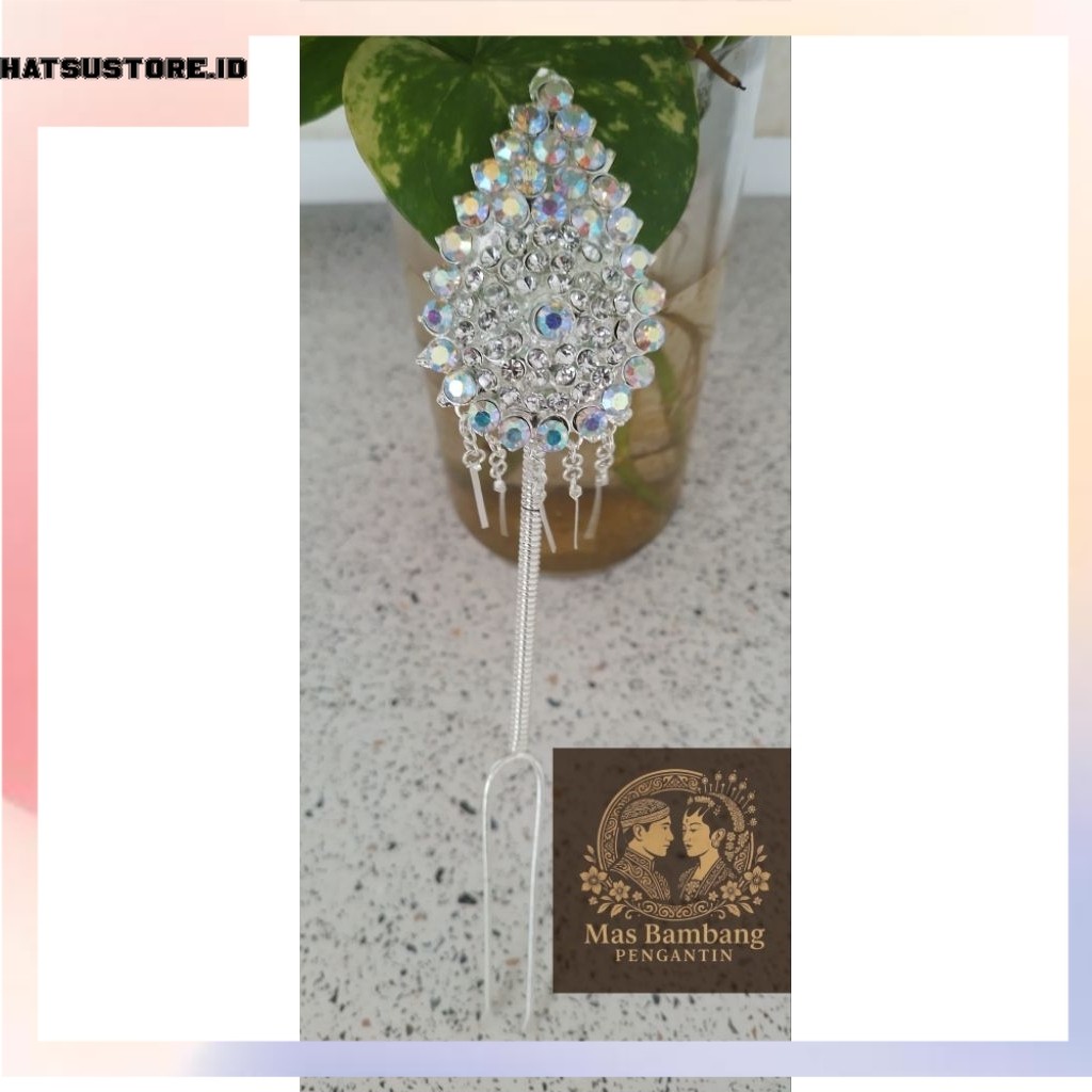 Mentul Salak Perak dan Emas – Aksesoris Sanggul Pengantin Adat Jawa | Hiasan KepalaTradisional | Men