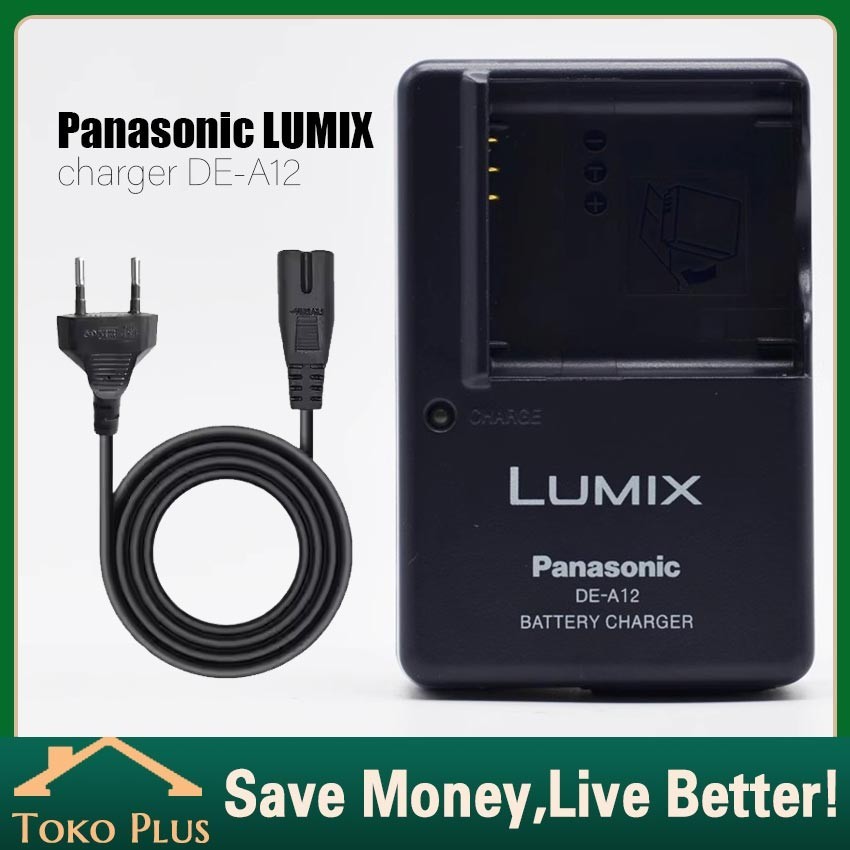 Charger Baterai Compatible With Lumix DMW-BCF10 DE-A40 DE-A12 DE-A65 BCF10E BCK7 BCK7E BCE10 BCG10E 