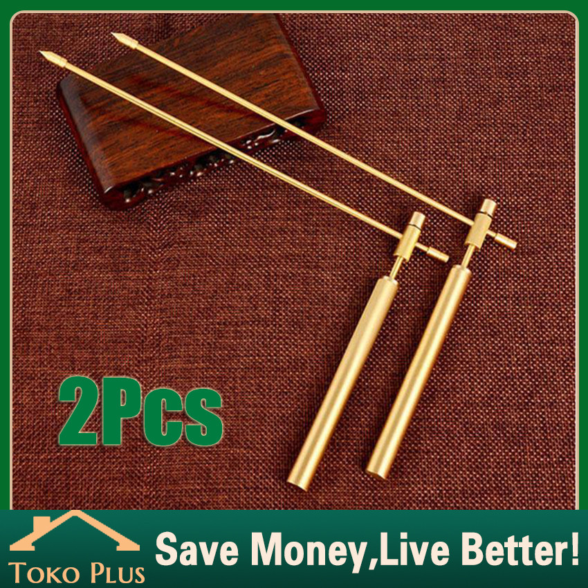 2Pcs/Set Ionika Metal Detector Dowsing Lrods (Alat Deteksi Emas Bawah Tanah) - Dowsing Rods / Adjust
