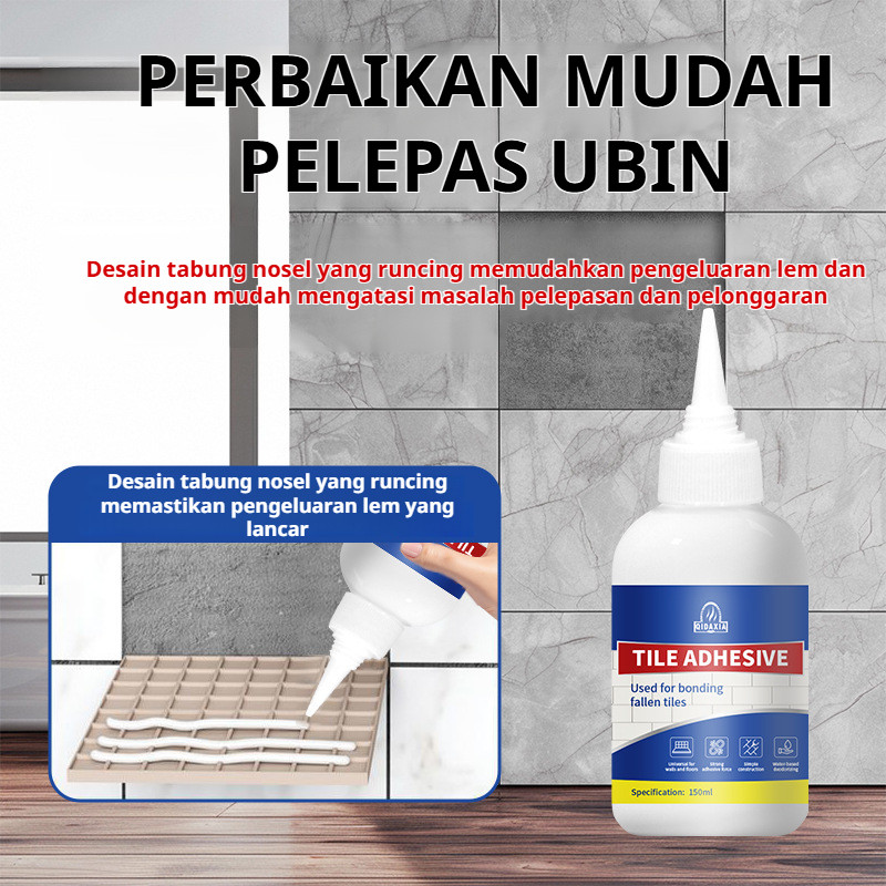 ✨Beli 1 Gratis 1✨Lem Nat Keramik  Waterproof 150ml/260 Ml/LEM Pelapis Celah Ubin, Nat Keramik, Lanta