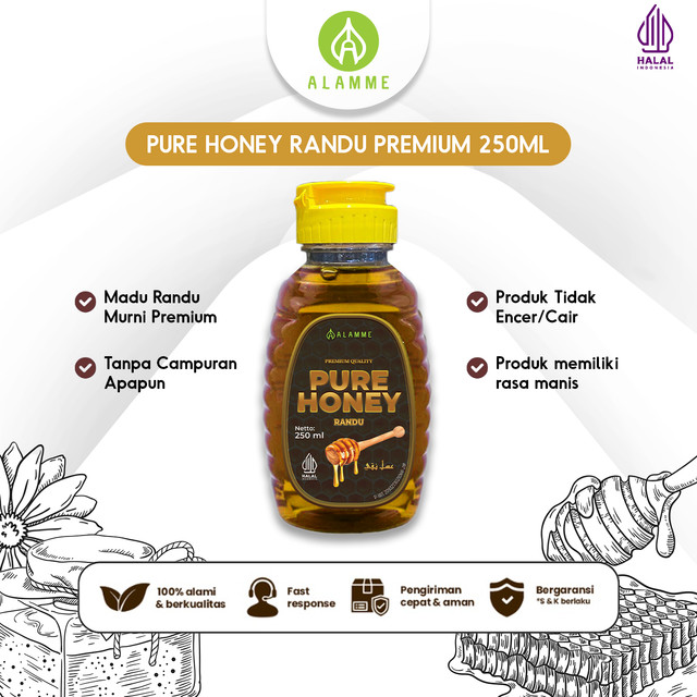 

Alamme - Pure Honey Madu Randu Murni Premium 250ml