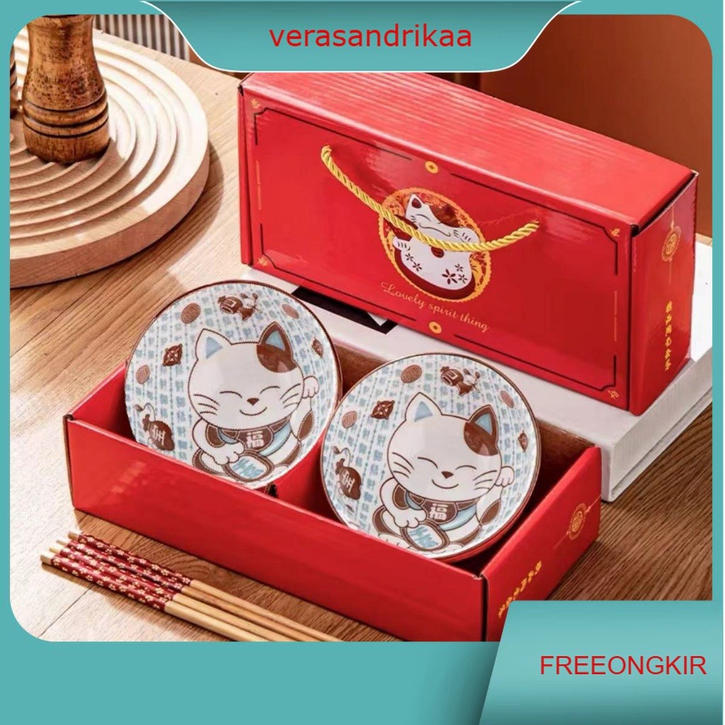 Mangkok set premium/Mangkok set keramik Souveni/Mangkok set premium peralatan makan porselen/Souveni