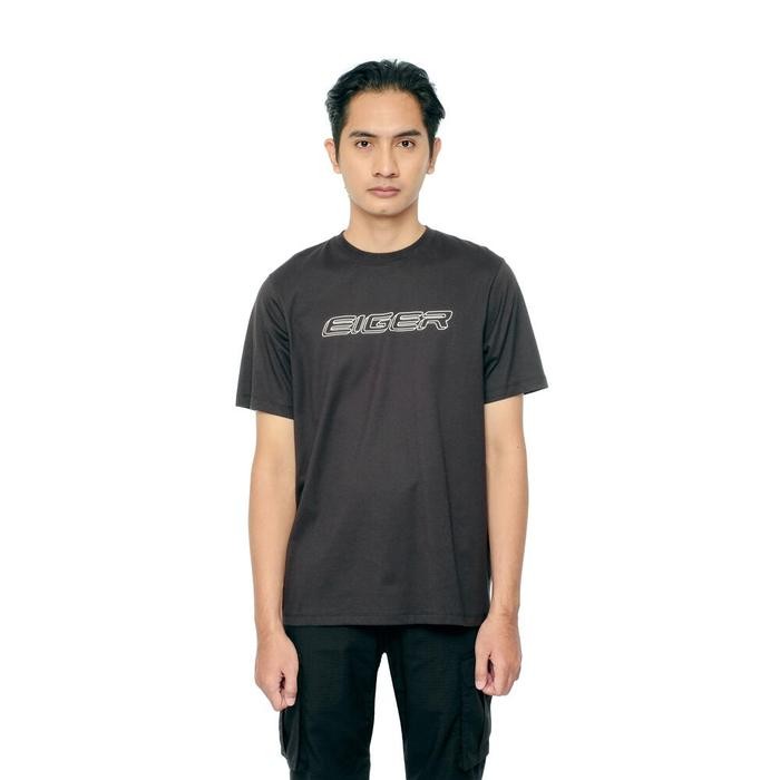ORIGINAL EIGER RAW TSHIRT SS KAOS RIDING - Black, XL