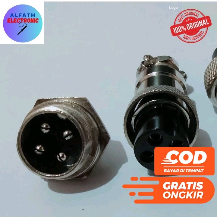 Connector CB 4Pin Jack Socket CB 4Pin Konektor CB 4 PIN ORIGINAL KUALITAS BAGUS