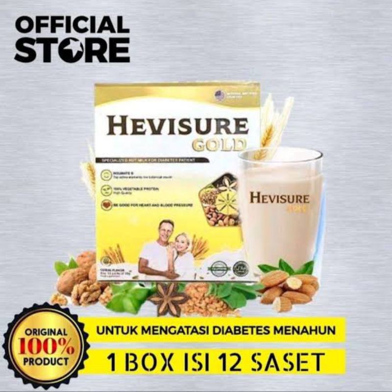 

HEVISURE GOLD MILK - SUSU KHUSUS DIABETES KENCING MANIS KADAR GULA RENDAH - SUSU HEVISURE GOLD ASLI