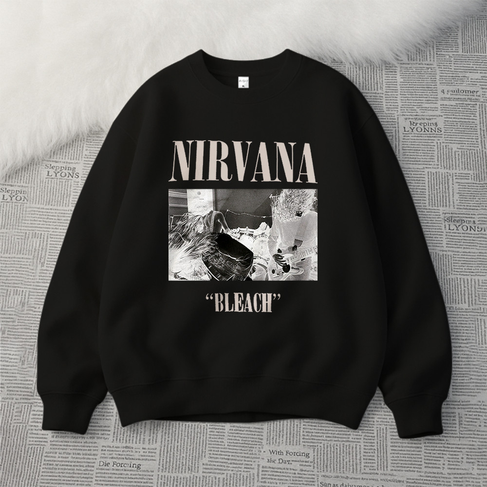 ONNI Sweater Oversize | Crewneck Unisex | Nirvana Retro Round Neck Oversize Unisex Bahan 100% Cotton