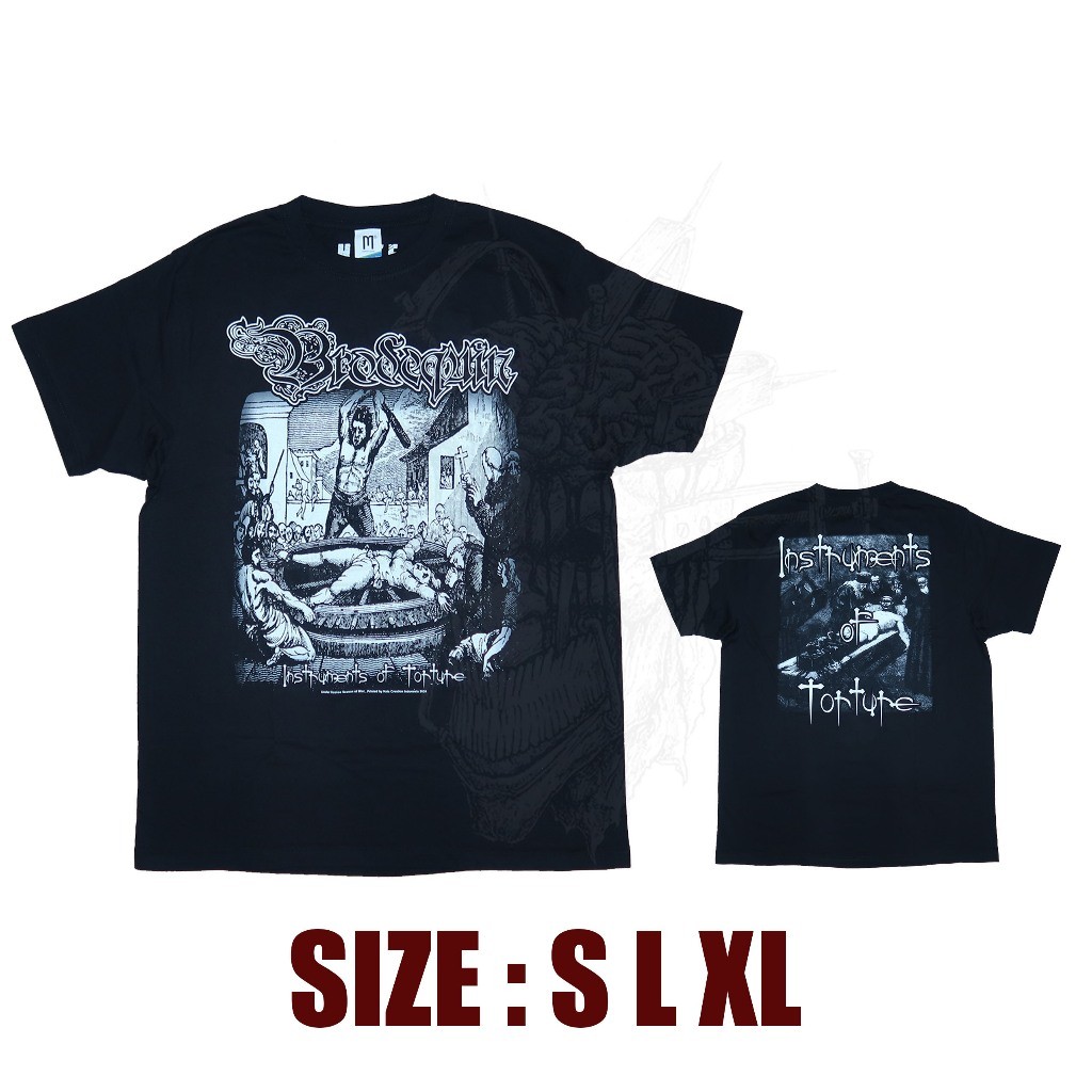 ORIGINAL & BERLISENSI T-SHIRT - BRODEQUIN - INSTRUMENT OF TORTURE | BRUTAL DEATH METAL | EXTREME MUS