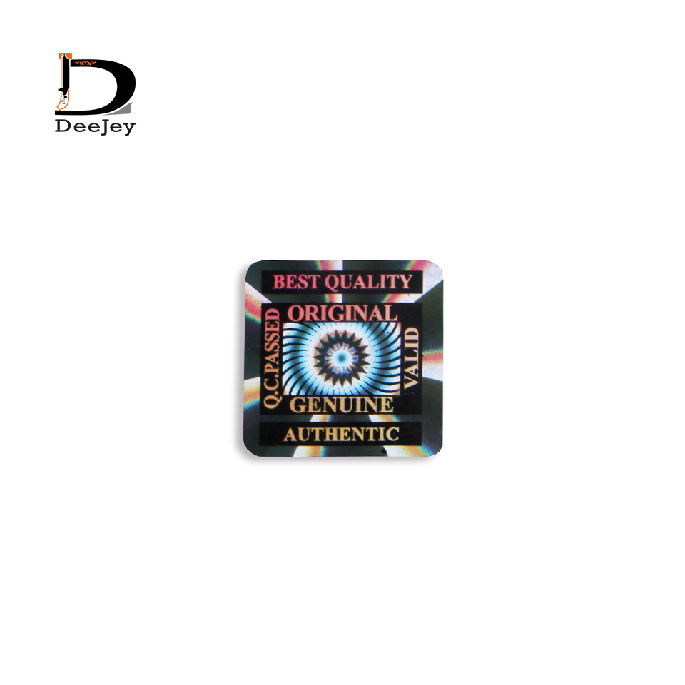 Stock original 3D hologram stickers Best quality label stickers 15x15mm square 1000pcs lot