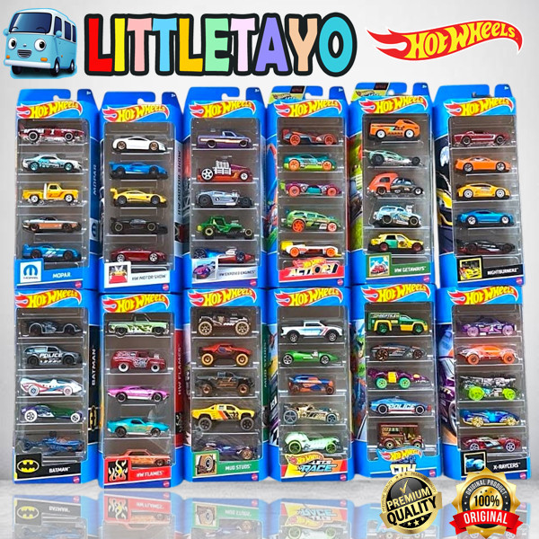 Hot Wheels Gift Pack isi 5 Pack Bebas Pilih Mopar Drift Car Batman Nightburnerz HW Motor Show Action