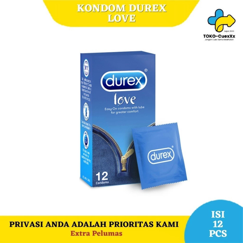 Kondom Durex Love Isi 12 Sachet Condom Dengan Extra Pelumas