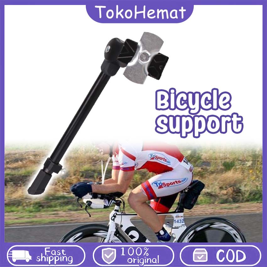Standar Tengah Sepeda Gunung Standar Sepeda Gunung Mtb Bahan Alloy Adjustable Bicycle Kickstand