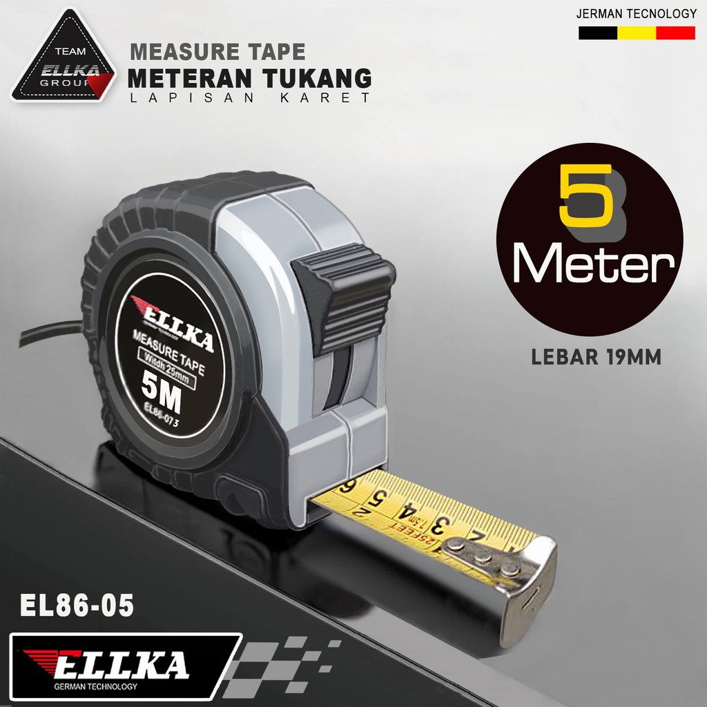 FREED Meteran Body Karet 5 Meter Meteran Karet 5 Meter Meteran Roll Murah