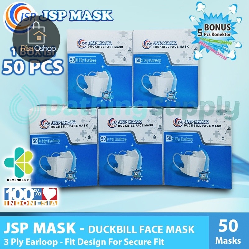 RISAOSHOP - MASKER DUCKBILL JSP BOX/ MASKER DUCKBIL MURAH/ MASKER DUCKBIL JSP/ MASKER DUCKBIL PUTIH