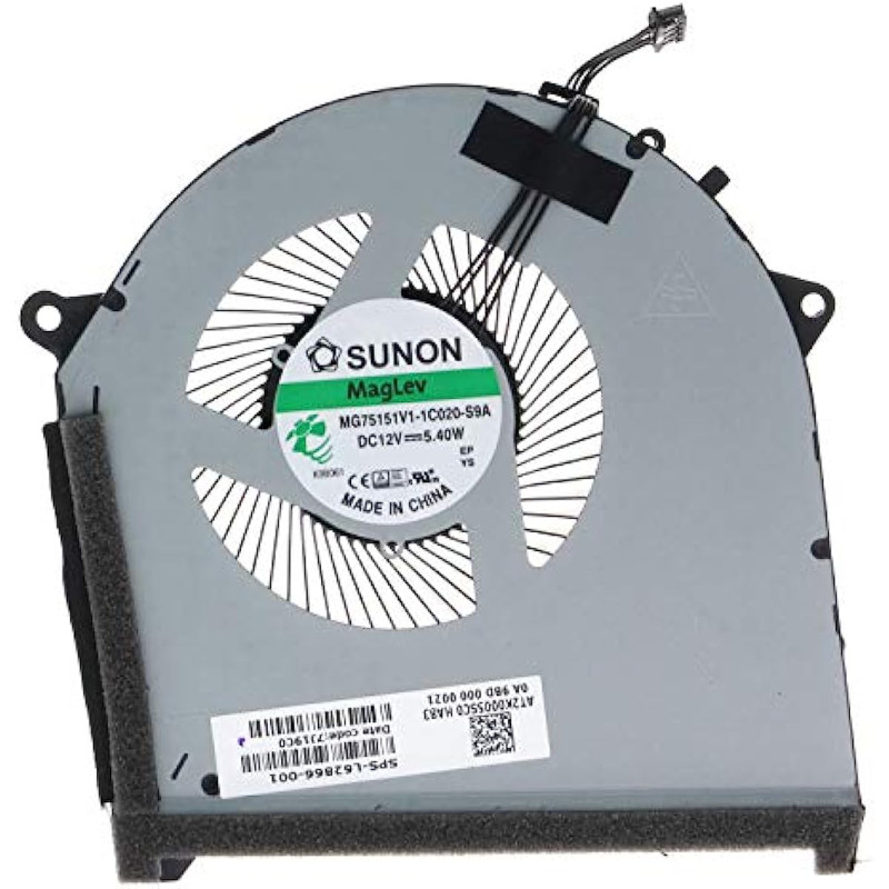 CPU & GPU Cooling Fan  For HP OMEN 17-CB Plus RTX 2080 L62866-001 MG75151V1-1C010-S9A MG75151V1-1C02