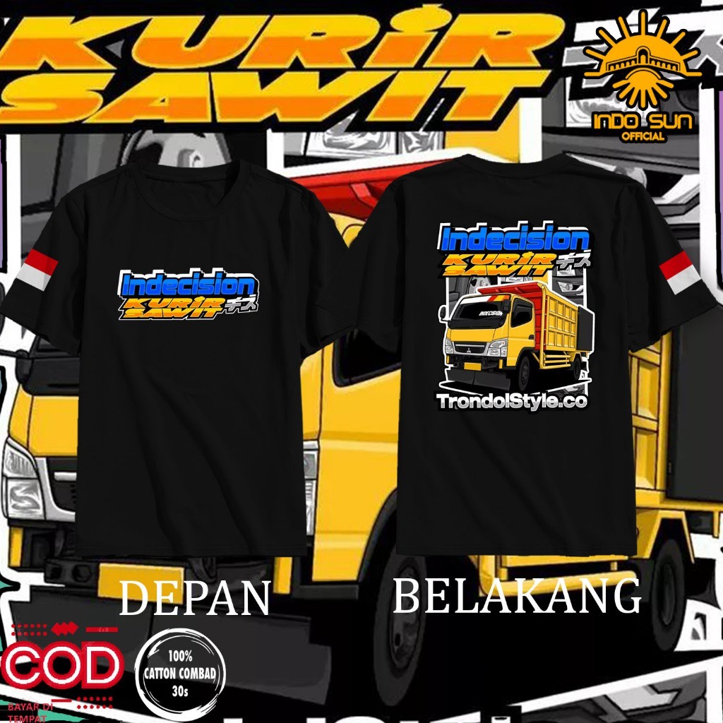 T-SHIRT KAOS MOBIL TRUK KURIR SAWIT  | KAOS DRIVER MUDA | KAOS TRUK REBECCA | KAOS DRIVER SAWIT | KA