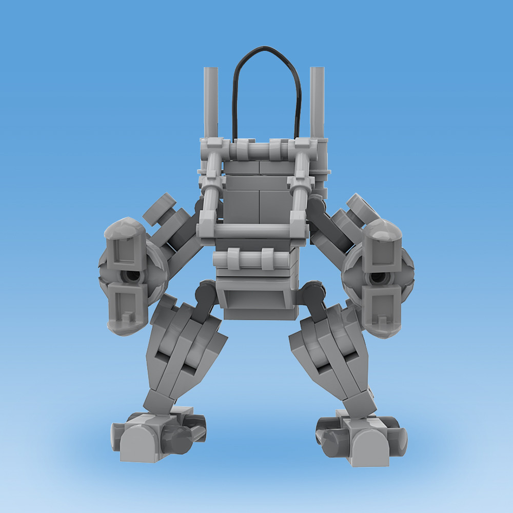 MOC Mini Exo Suit Fighting Armor Buig Blocks Model Y Weapon Mini Accessories Action Figure Brick Toy